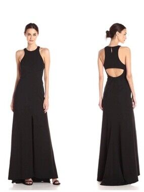 Vera Wang Black Halter Gown - Size 6 - Like New